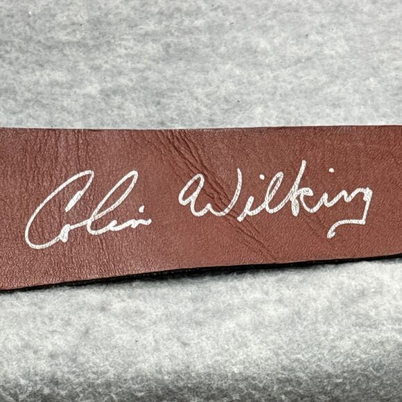 Brutalist Belt Buckle Colin Wilking Snake Asymmetrical Purple Dragon Vintage 70s - Picture 10 of 16